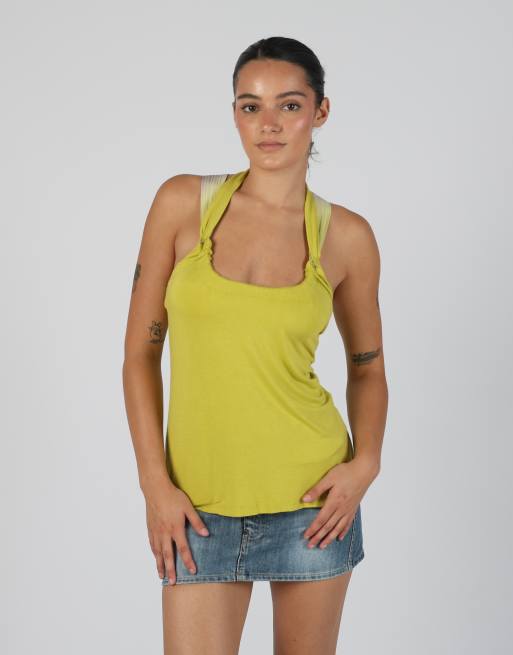 Vintage PHARD S woven vest in light green