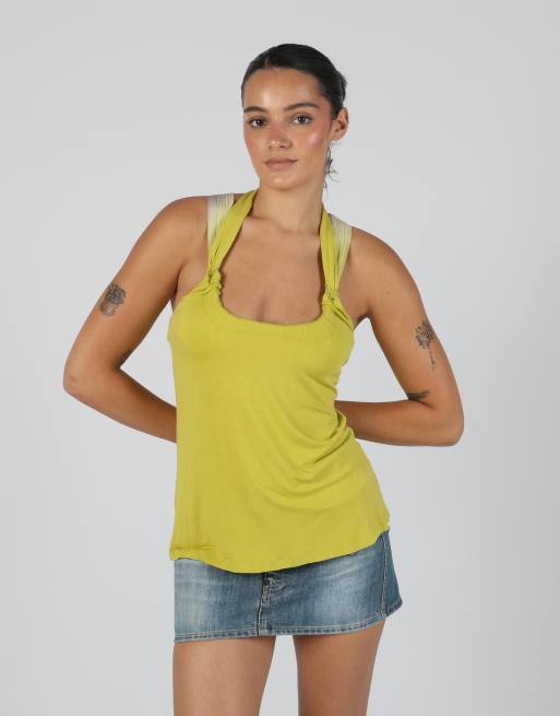 Vintage PHARD S woven vest in light green, 3 of 4