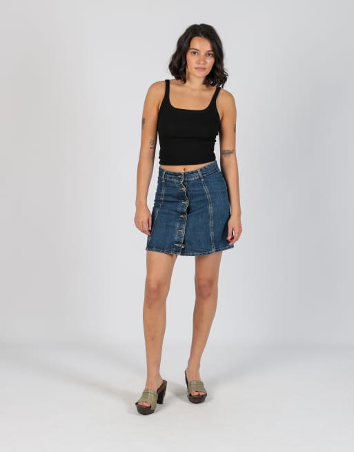 Vintage PHARD XS denim mini skirt in blue