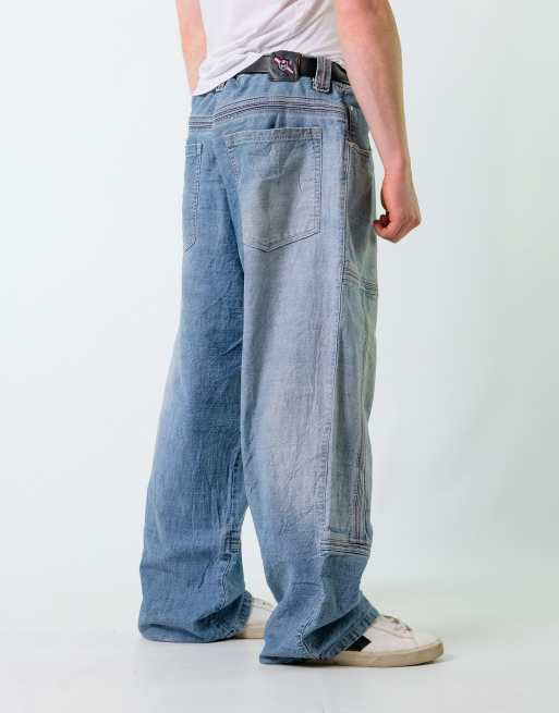 Vintage Phat Farm 38x32 Denim Carpenter Baggy Jeans Blue