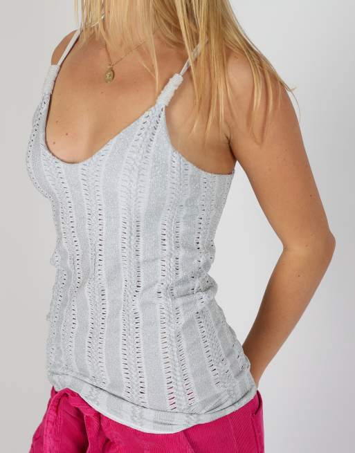 Vintage philippe matignon S cami in grey, 4 of 4