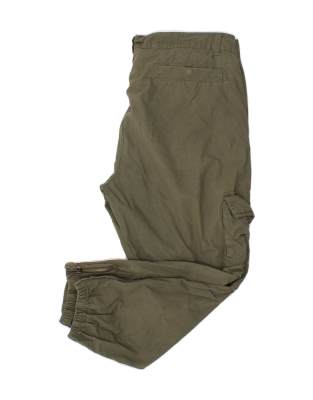 Vintage PIAZZA ITALIA Size XL Joggers Cargo Trousers in Green
