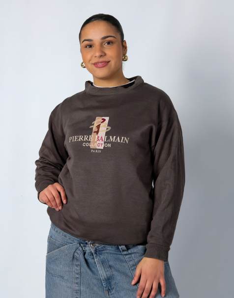 Vintage Pierre Balmain M Sweatshirt Grey - view 2