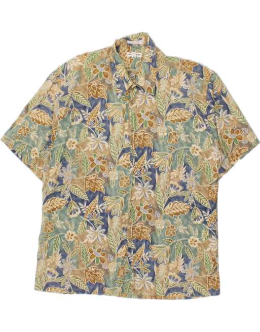 Vintage Pierre Cardin Size XL Floral Short Sleeve Shirt in Multicoloured