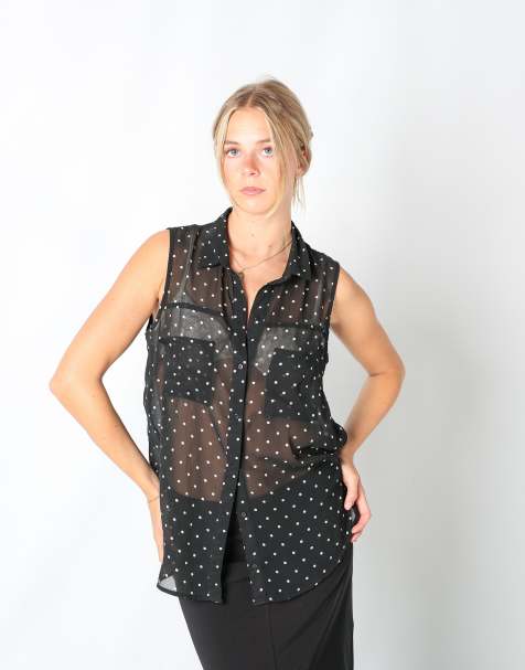 Vintage Pimkie L blouse in black - view 1