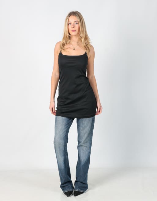 Vintage Pimkie XS woven mini dress in black