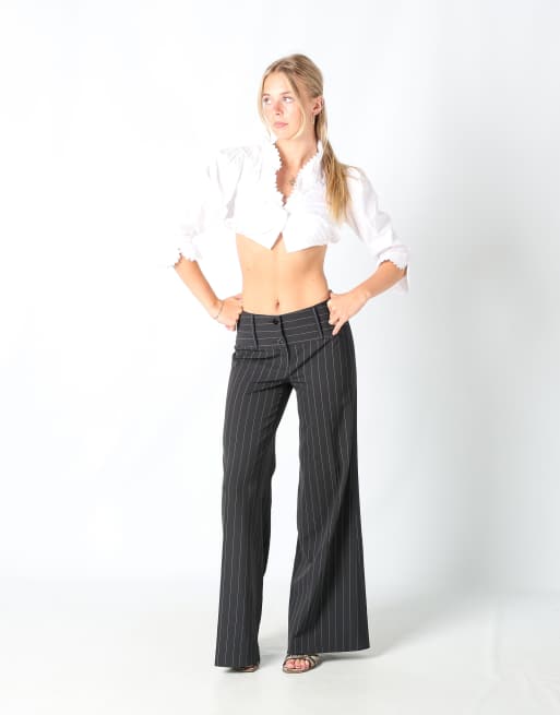 Vintage PIU&PIU S formal trousers in black