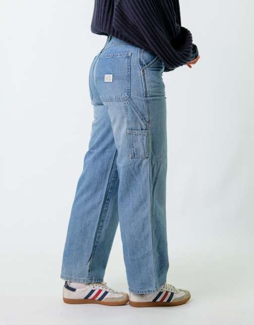 Vintage Place 28x30 Denim Carpenter Baggy Jeans Blue