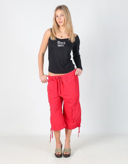 Vintage Play Life M cargo pants in red