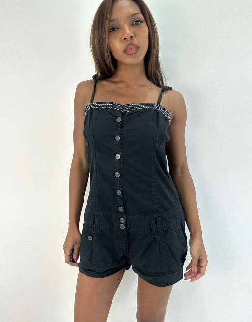 Vintage playsuit in black