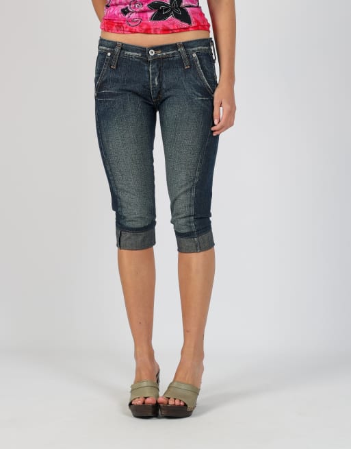 Vintage Please XS 3/4 jeans in blue, 2 of 4