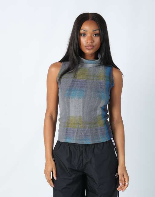 Vintage Plein Sud 10 woven top in multi colured