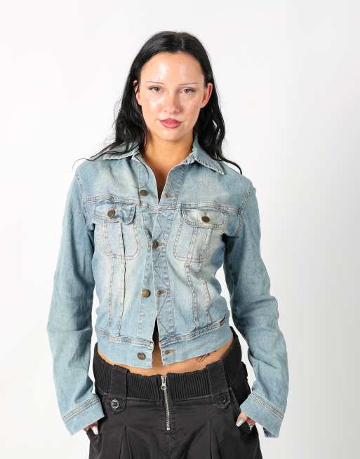 Vintage Plein Sud 8 denim jacket in light blue