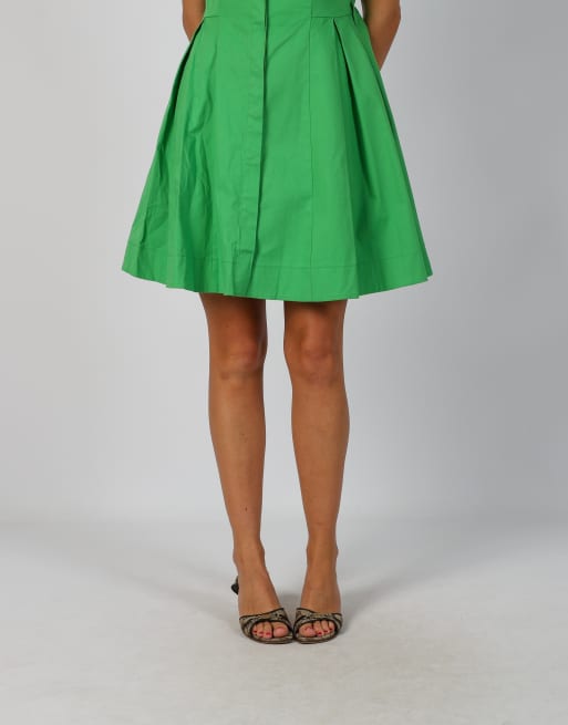 Vintage Pois S woven midi dress in light green, 3 of 4
