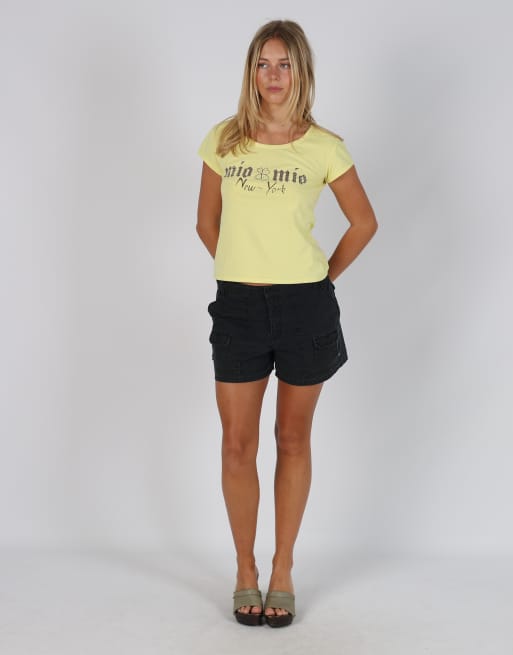 Vintage Polo Jeans Company S denim shorts in black