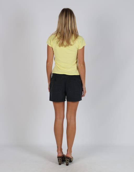 Vintage Polo Jeans Company S denim shorts in black, 3 of 4