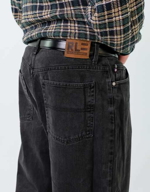 Vintage Polo Jeans Ralph Lauren 36x32 Denim Jeans Black