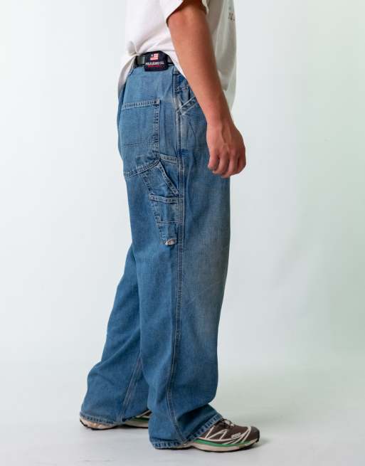 Vintage Polo Jeans Ralph Lauren 38x32 Denim Carpenter Jeans Blue, 4 of 4