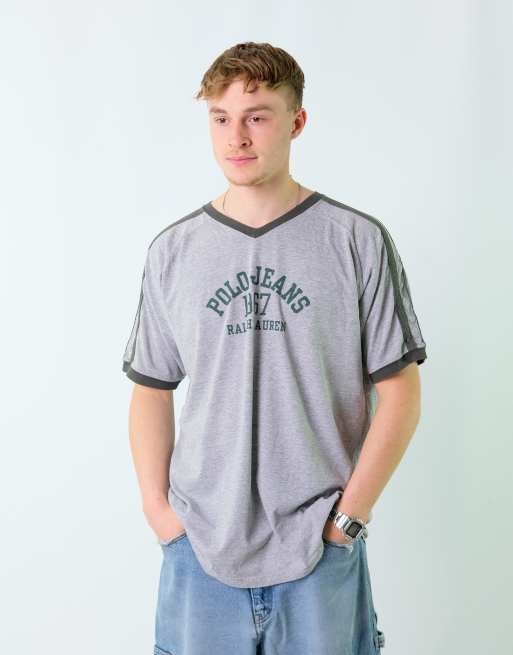 Vintage Polo Jeans Ralph Lauren L T-Shirt Grey