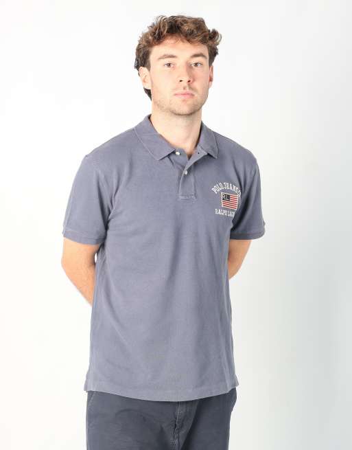 Vintage Polo Jeans Ralph Lauren l t-shirt in charcoal grey