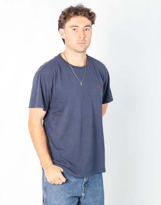 Vintage Polo Jeans Ralph Lauren m t-shirt in navy blue