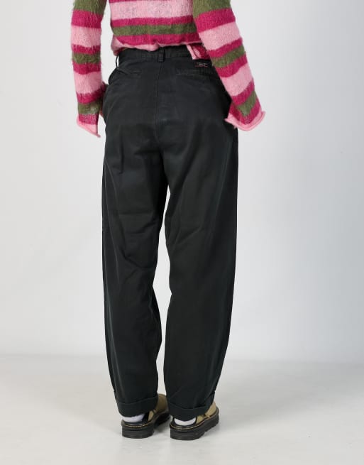 Vintage Polo Ralph Lauren 28x30 woven straight pants in black