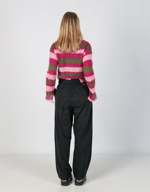 Vintage Polo Ralph Lauren 28x30 woven straight pants in black, 3 of 4