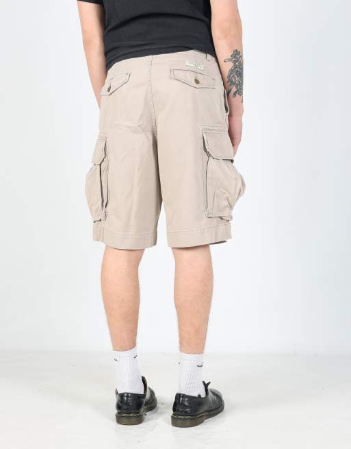Vintage Polo Ralph Lauren 31x22 canvas cargo shorts in tan