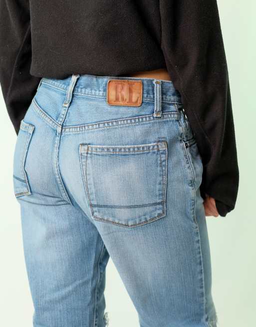 Vintage Polo Ralph Lauren 32x30 Denim Jeans Light Blue