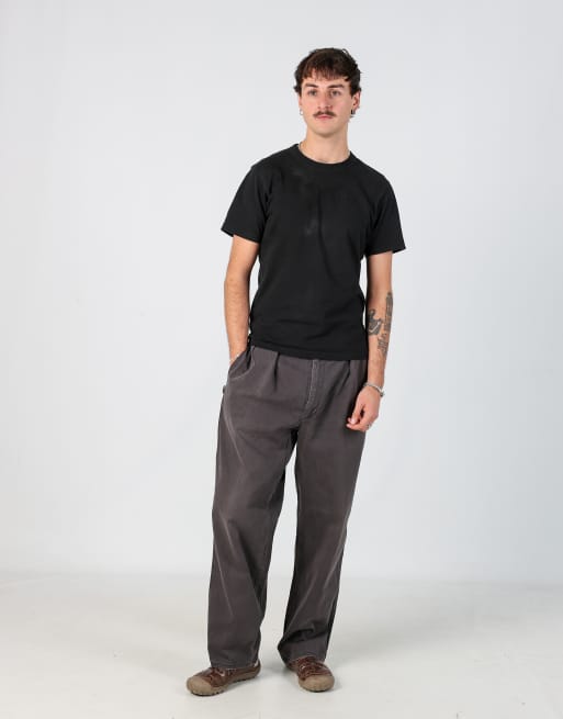 Vintage Polo Ralph Lauren 32x30 woven straight pants in charcoal grey