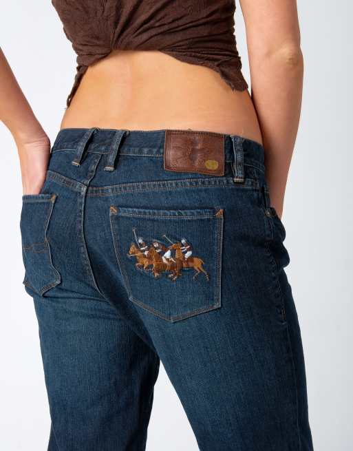 Vintage Polo Ralph Lauren 32x32 Denim Jeans Navy Blue