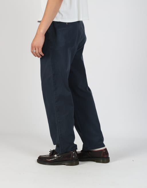 Vintage Polo Ralph Lauren 33x30 woven straight pants in navy blue, 2 of 4