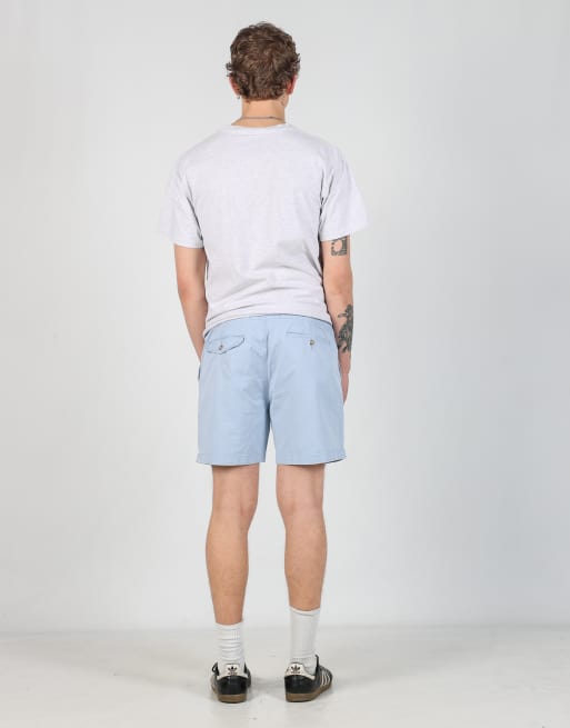 Vintage Polo Ralph Lauren 34x16 woven straight shorts in light blue, 3 of 6