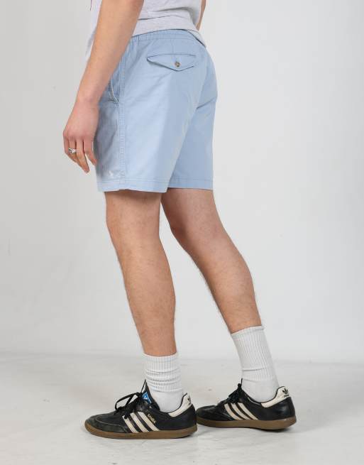 Vintage Polo Ralph Lauren 34x16 woven straight shorts in light blue, 4 of 6