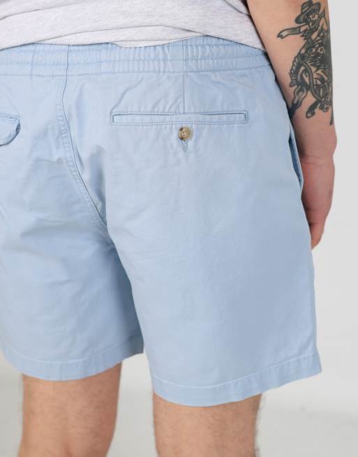 Vintage Polo Ralph Lauren 34x16 woven straight shorts in light blue, 6 of 6