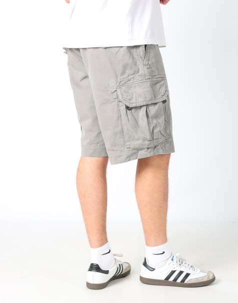 Vintage Polo Ralph Lauren 34x22 canvas cargo shorts in grey - view 1