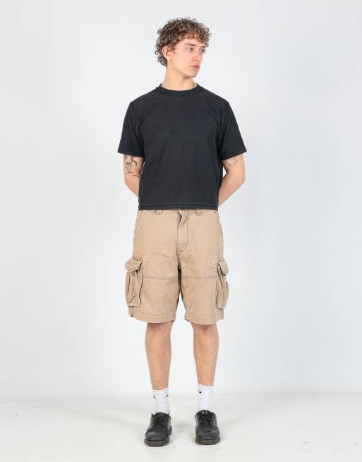 Vintage Polo Ralph Lauren 34x22 canvas cargo shorts in tan