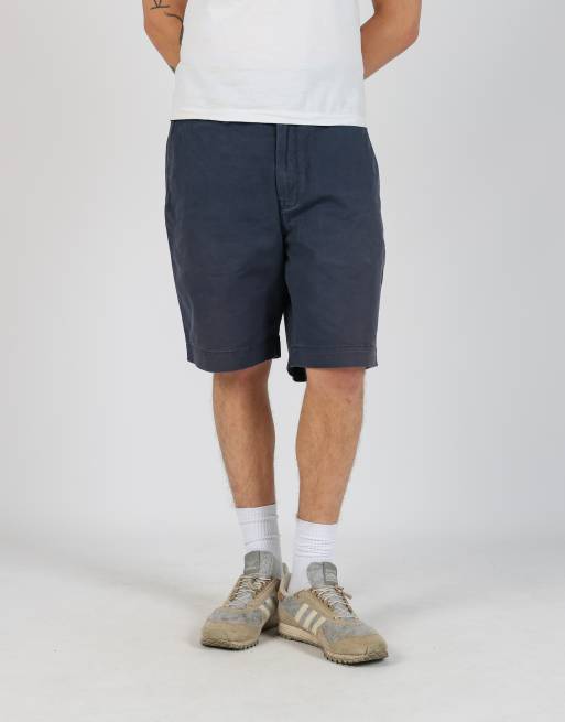 Vintage Polo Ralph Lauren 34x23 canvas cargo shorts in navy blue, 2 of 4