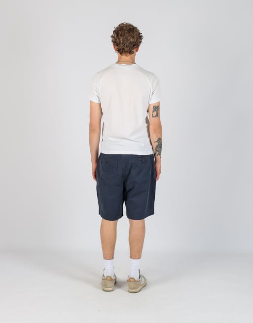 Vintage Polo Ralph Lauren 34x23 canvas cargo shorts in navy blue, 3 of 4