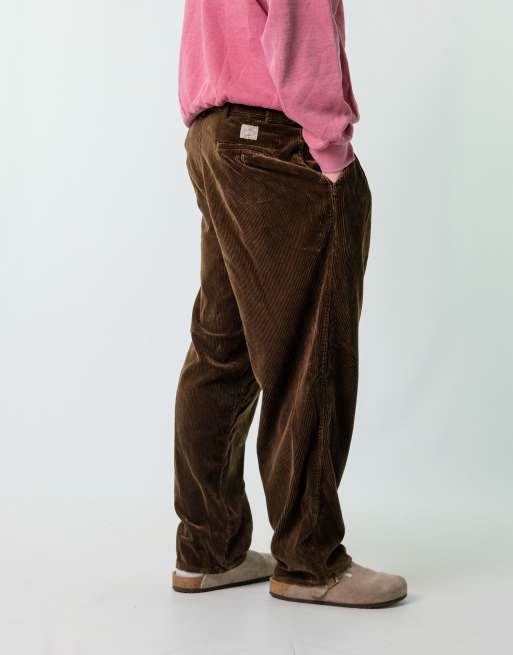 Vintage Polo Ralph Lauren 34x30 Corduroy Baggy Pants Brown | ASOS