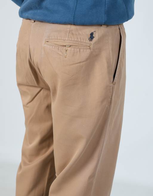 Vintage Polo Ralph Lauren 34x30 woven straight pants in tan, 4 of 4