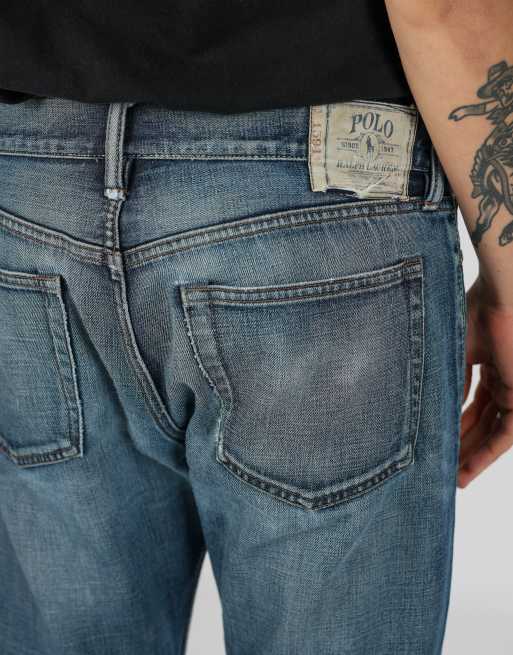 Vintage Polo Ralph Lauren 34x32 denim jeans in blue, 4 of 4