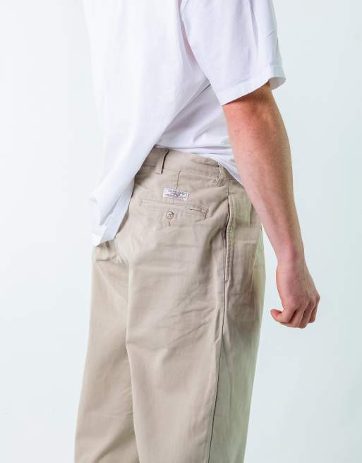 Vintage Polo Ralph Lauren 34x32 Woven Straight Pants Cream
