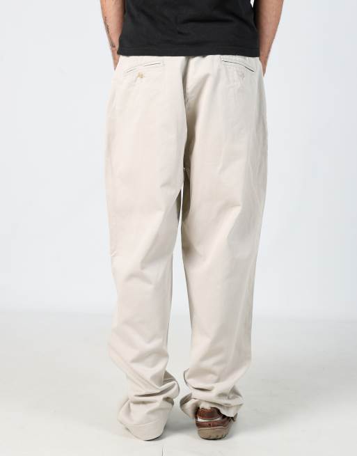 Vintage Polo Ralph Lauren 34x32 woven straight pants in cream, 2 of 4