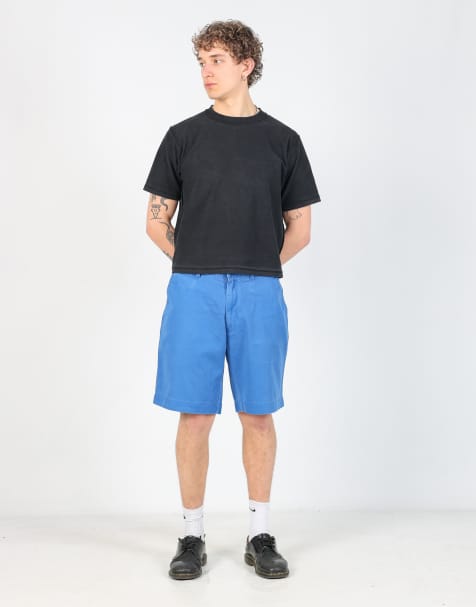 Vintage Polo Ralph Lauren 35x20 canvas carpenter baggy shorts in blue - view 1