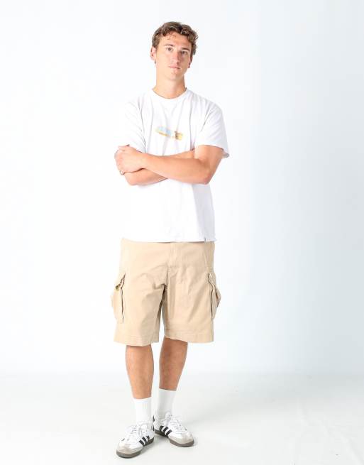 Vintage Polo Ralph Lauren 35x23 canvas cargo shorts in tan