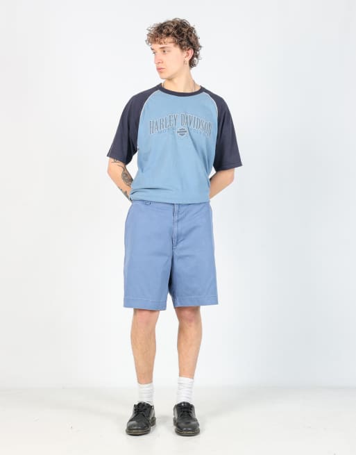 Vintage Polo Ralph Lauren 36x20 canvas cargo shorts in blue
