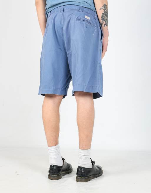 Vintage Polo Ralph Lauren 36x20 canvas cargo shorts in blue, 2 of 4