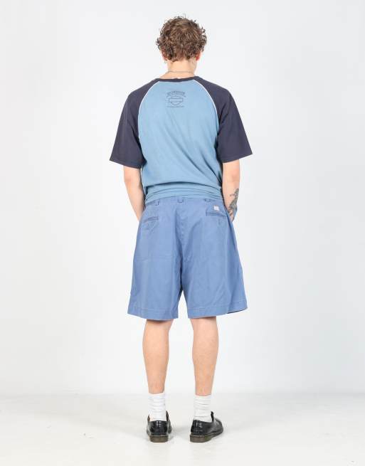 Vintage Polo Ralph Lauren 36x20 canvas cargo shorts in blue, 3 of 4