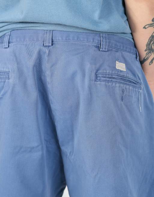 Vintage Polo Ralph Lauren 36x20 canvas cargo shorts in blue, 4 of 4